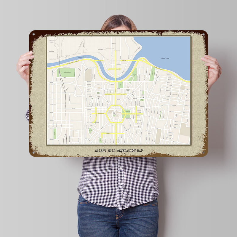 Custom Map Poster - Mapa de Silent Hill Revelation, póster