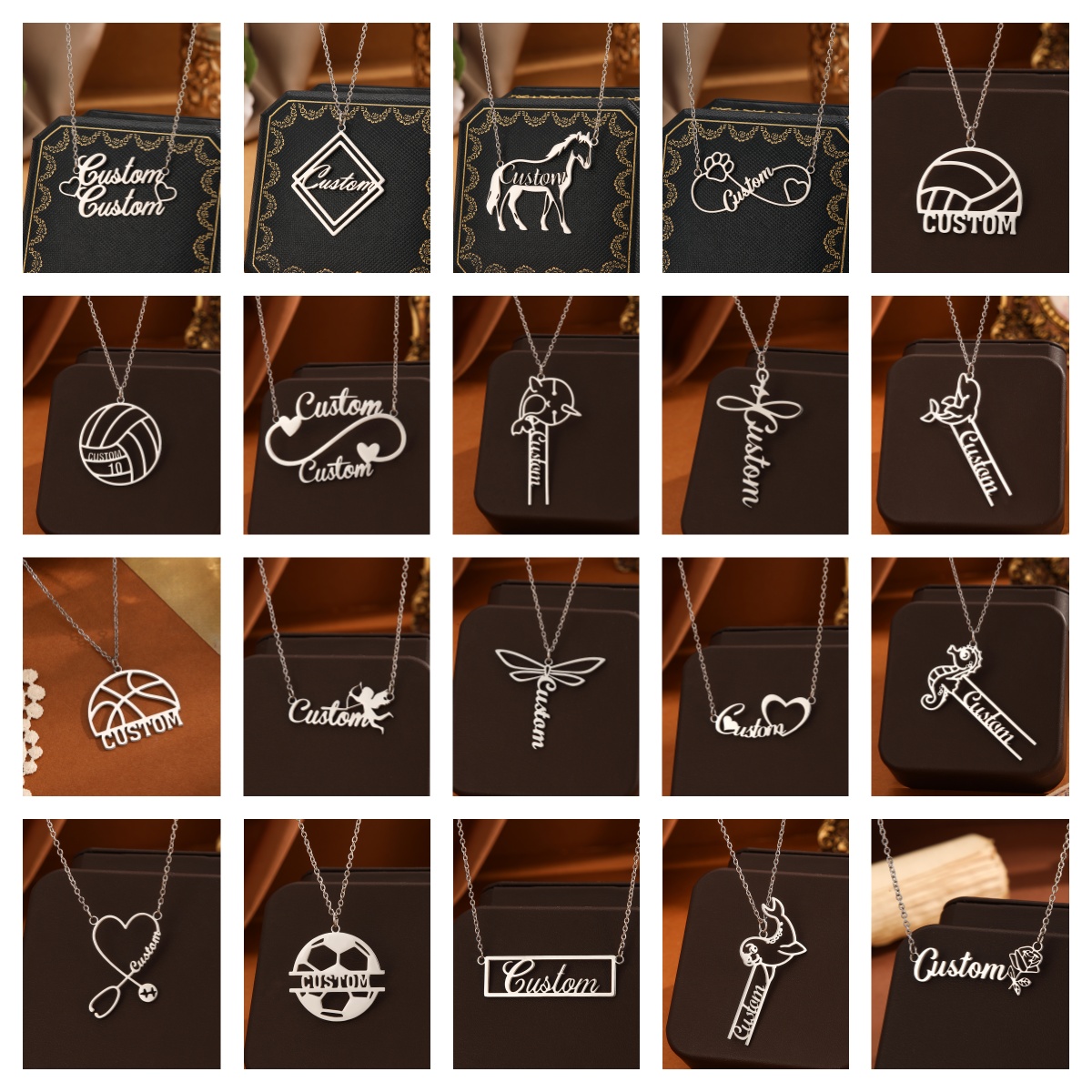 Name Necklace Custom - Collar personalizado de acero inoxidable con