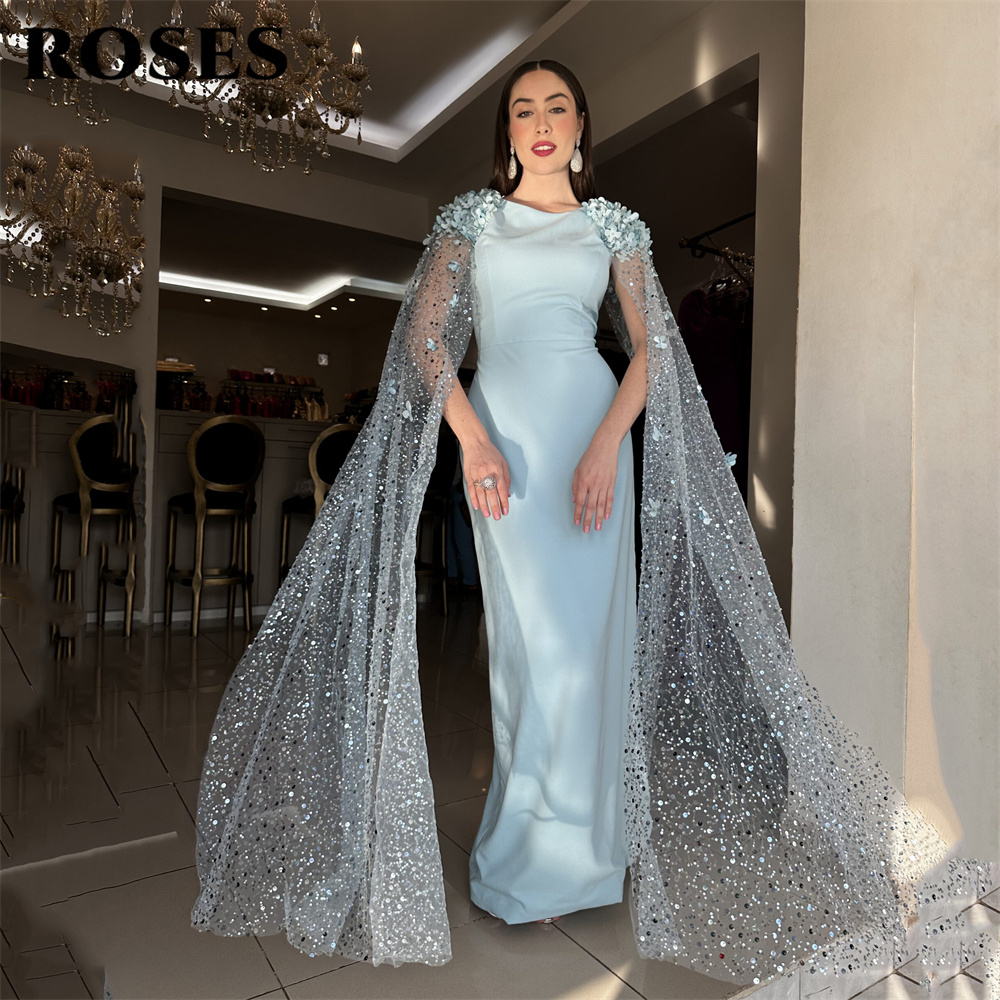 Custom Night Sky - Vestido de fiesta de sirena azul