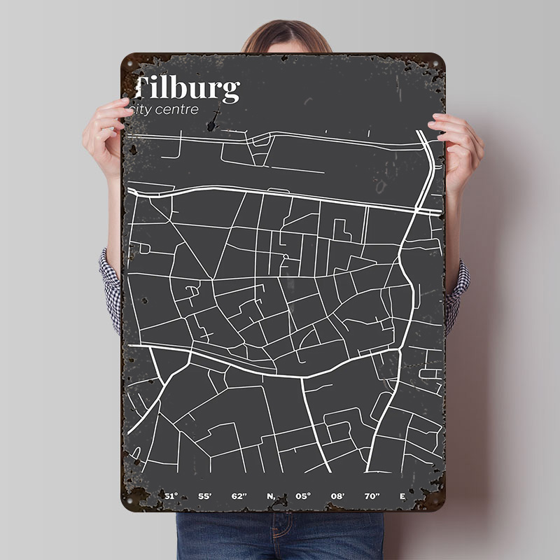 Custom Map Poster - Mapa del centro de la ciudad
