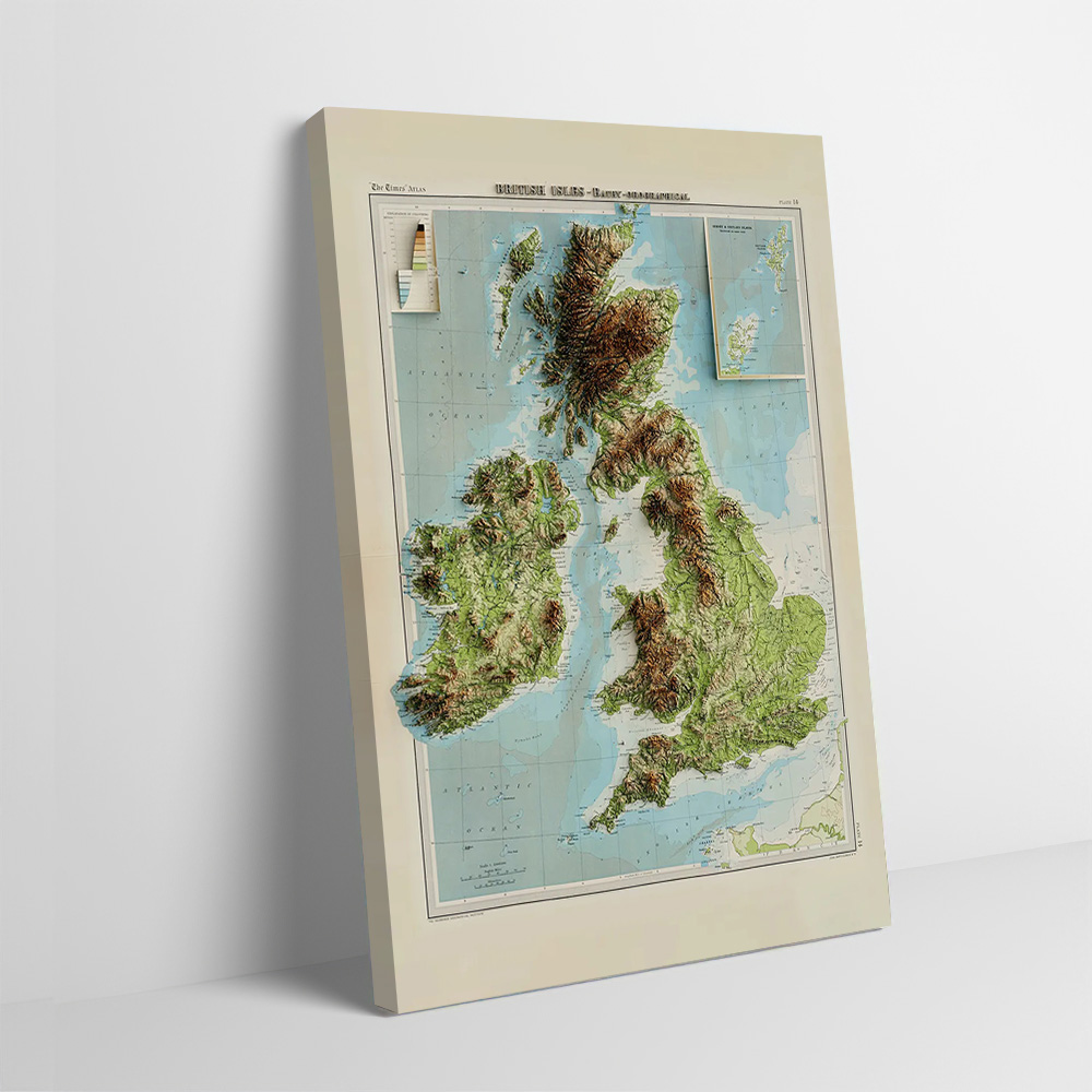Custom Map Poster - Mapa en relieve 3D de las