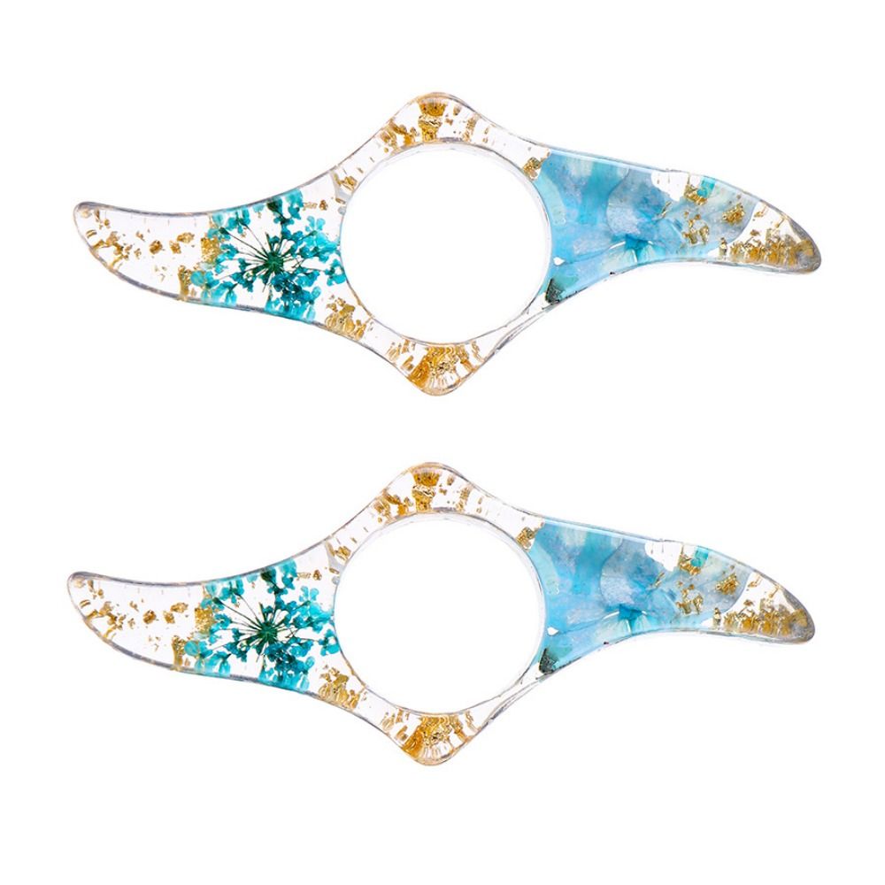 Dried Flower Bookmark - Soporte de libro de pulgar acrílico,
