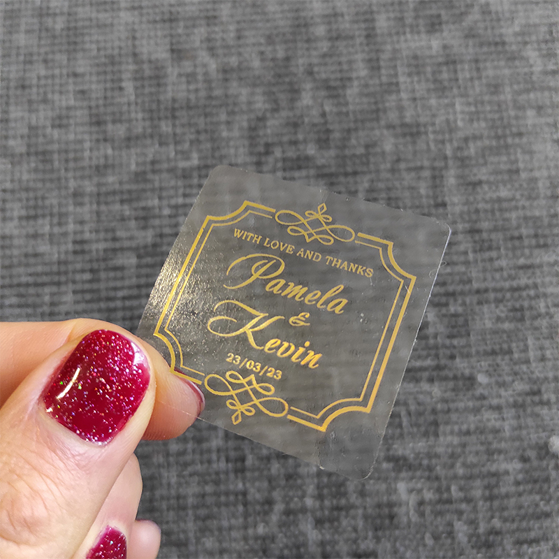 Personalised Candle Label - Lámina dorada personalizada para recuerdos de