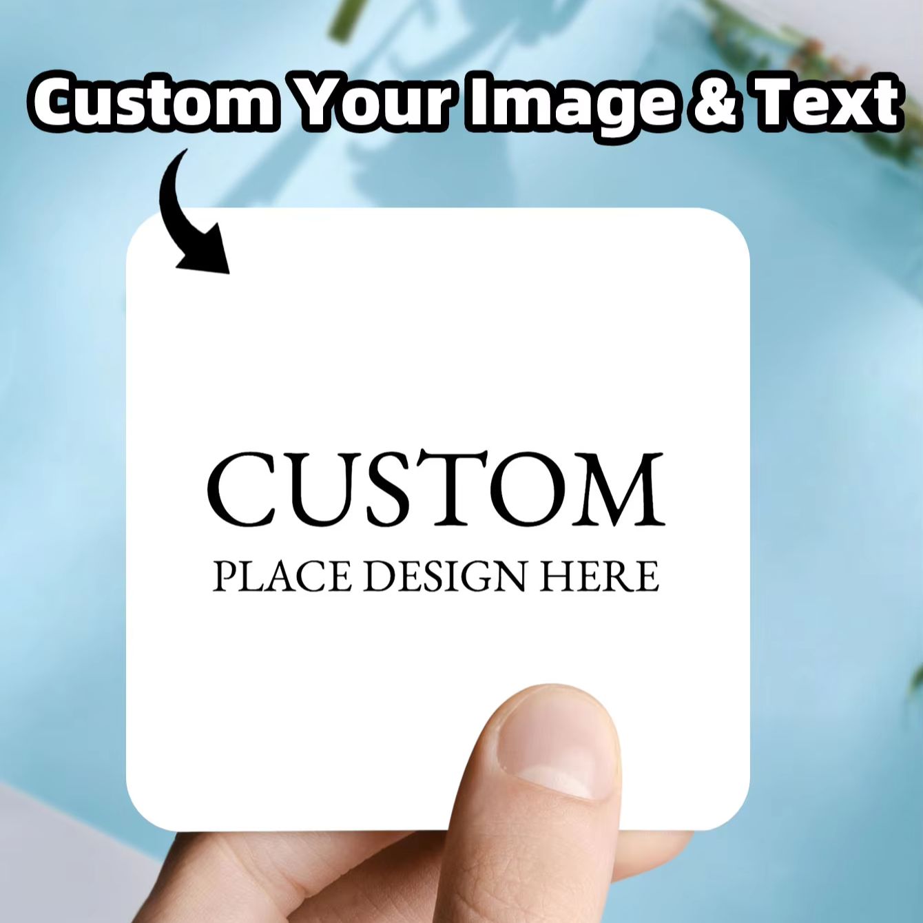 Personalised Candle Label - 1-100 Uds. Etiquetas Adhesivas Cuadradas Personalizadas