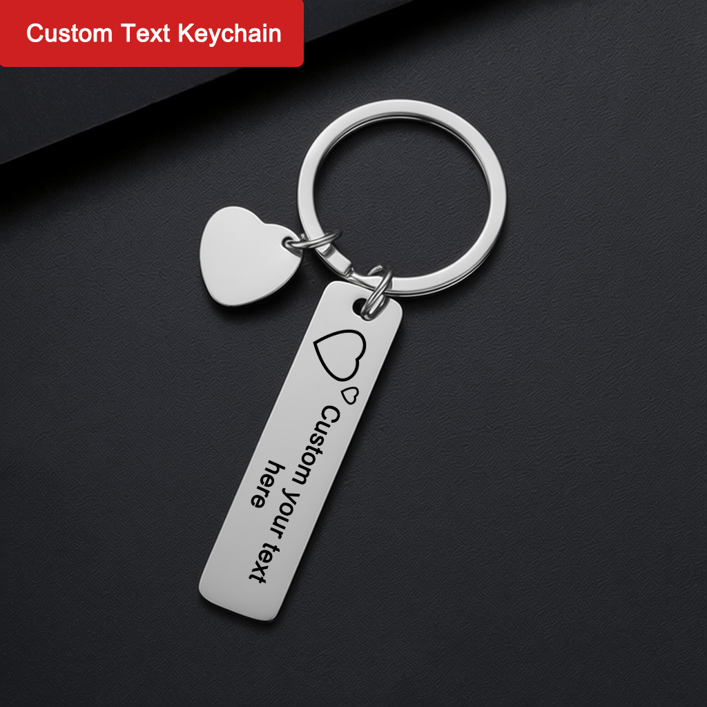 Initial Ring Custom - Llavero Personalizado con Texto, Anillo de