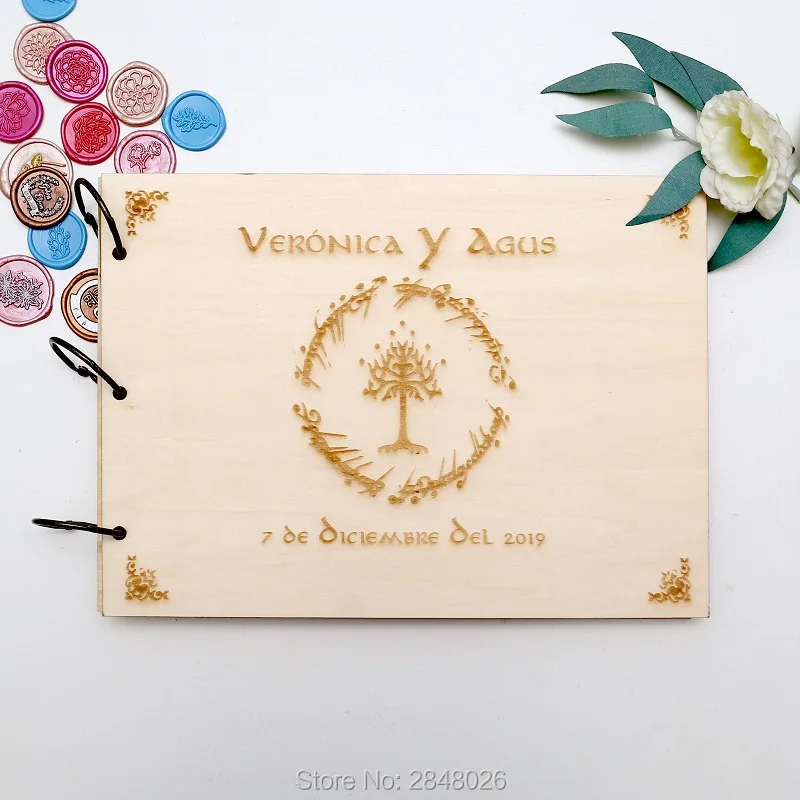 Custom Photo Book - Libro de invitados de boda personalizado