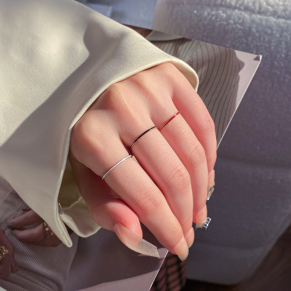 Initial Ring Custom - Anillo fino de 1mm de Color