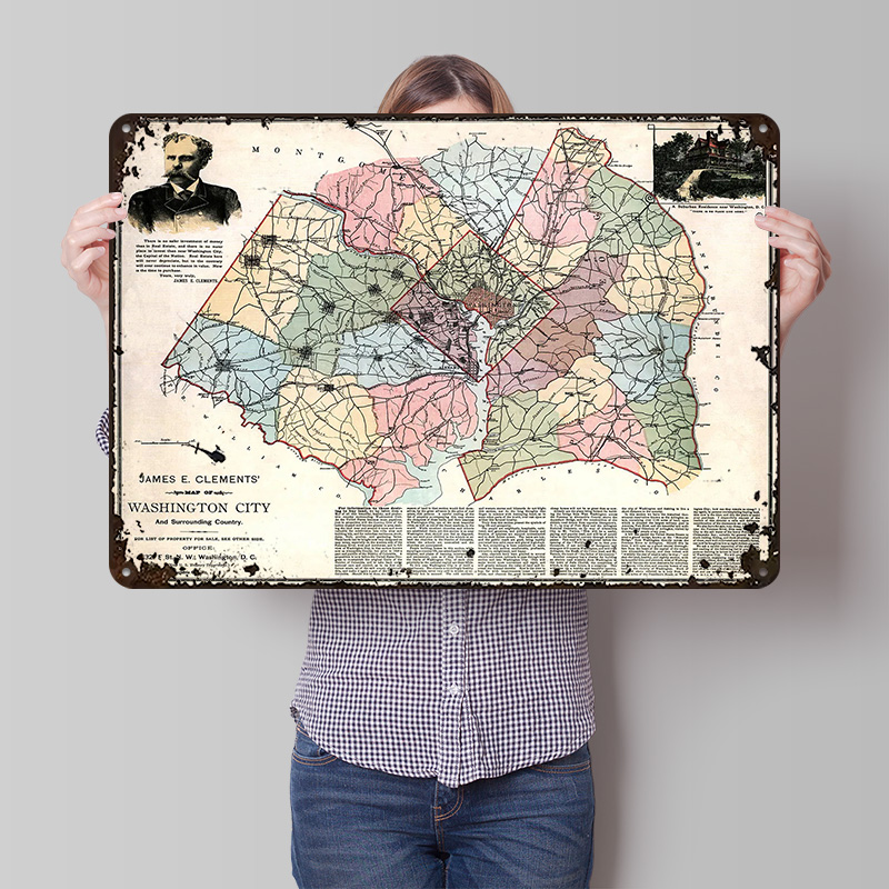 Custom Map Poster - Mapa de la ciudad de Washington,