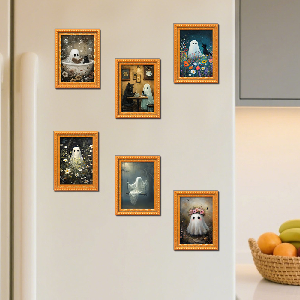 Engraved Wood Frame - Imán creativo 3d para nevera de