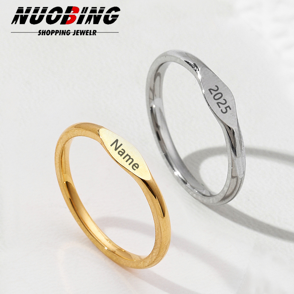 Initial Ring Custom - Anillo de compromiso personalizado con nombre