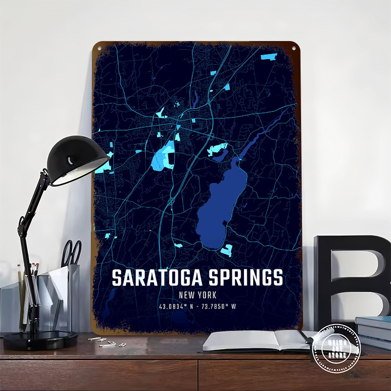 Póster con mapa de la ciudad d - Custom Map Poster reseña y precio