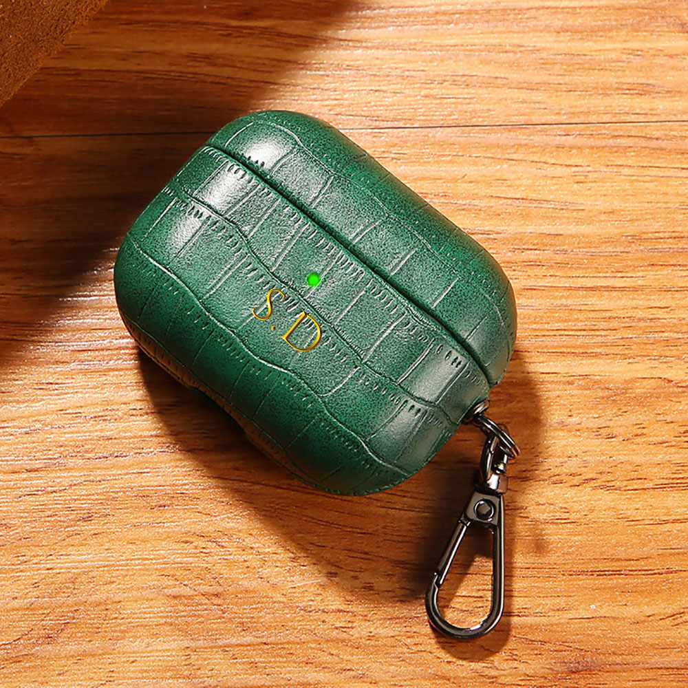 Para Airpods 1, 2, 3, 4 Pro 2, - Monogram Keychain Leather reseña y precio