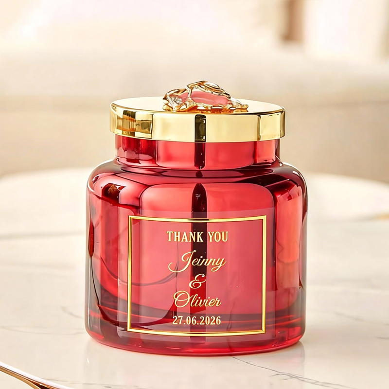 50 pegatinas cuadradas persona - Personalised Candle Label reseña y precio