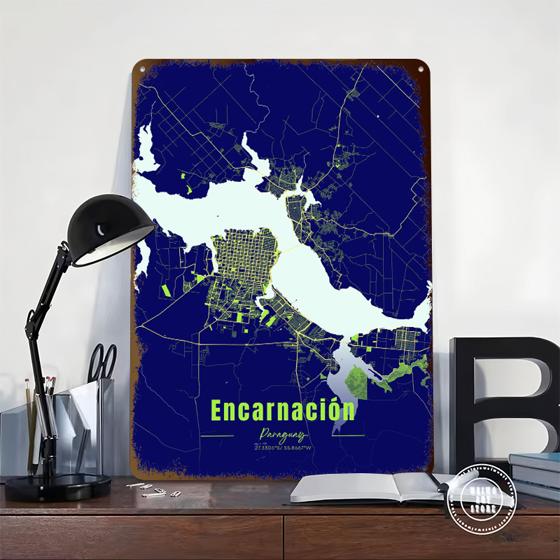 Decoración Encarnación, Artícu - Custom Map Poster reseña y precio