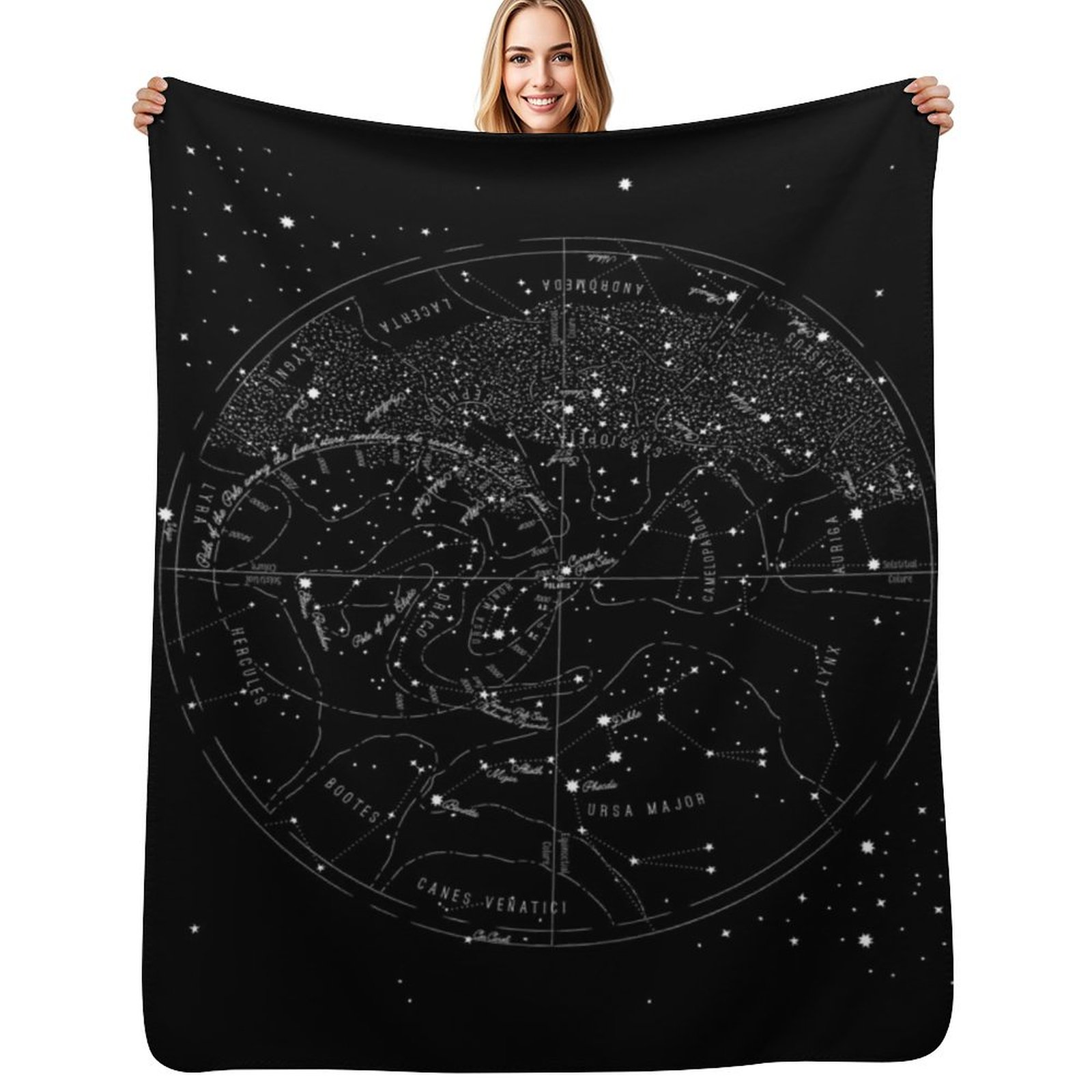 Manta Decorativa Vintage con M - Custom Star Map reseña y precio