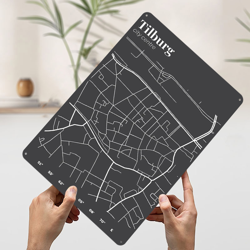 Mapa del centro de la ciudad d - Custom Map Poster reseña y precio