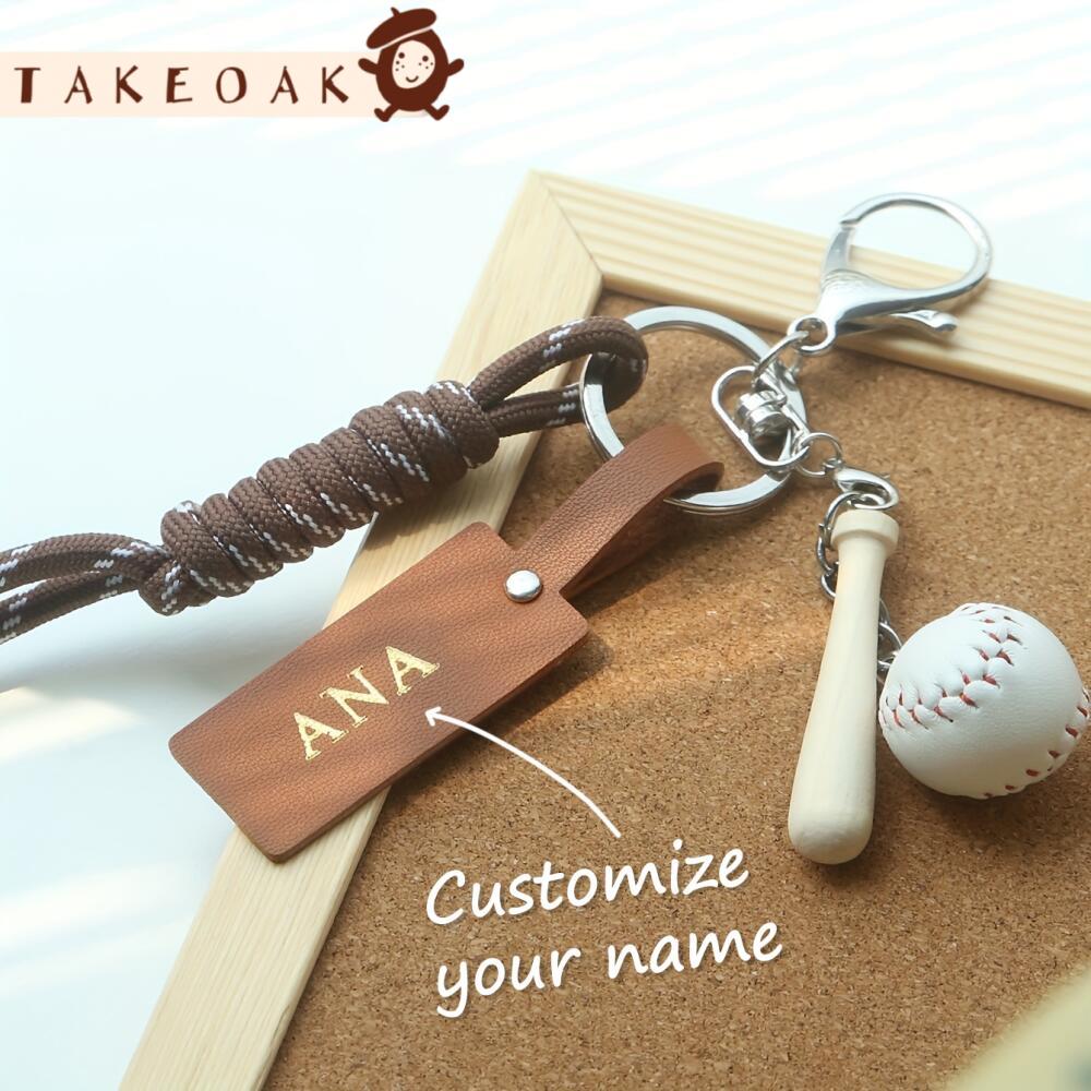 Llavero Deportivo Personalizad - Monogram Keychain Leather reseña y precio