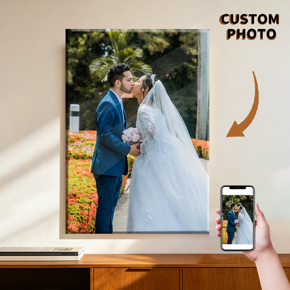 1 pieza de fotos personalizada - Engraved Wood Frame reseña y precio