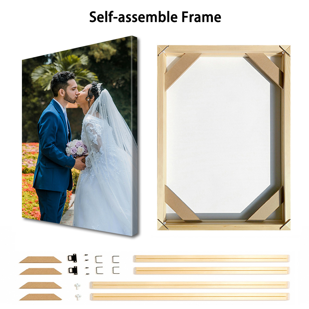 1 pieza de fotos personalizada - Engraved Wood Frame reseña y precio