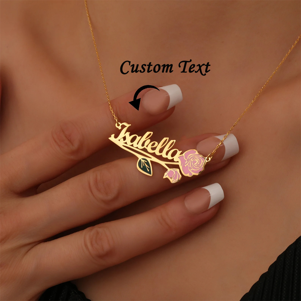 Collar personalizado con nombr - Name Necklace Custom reseña y precio