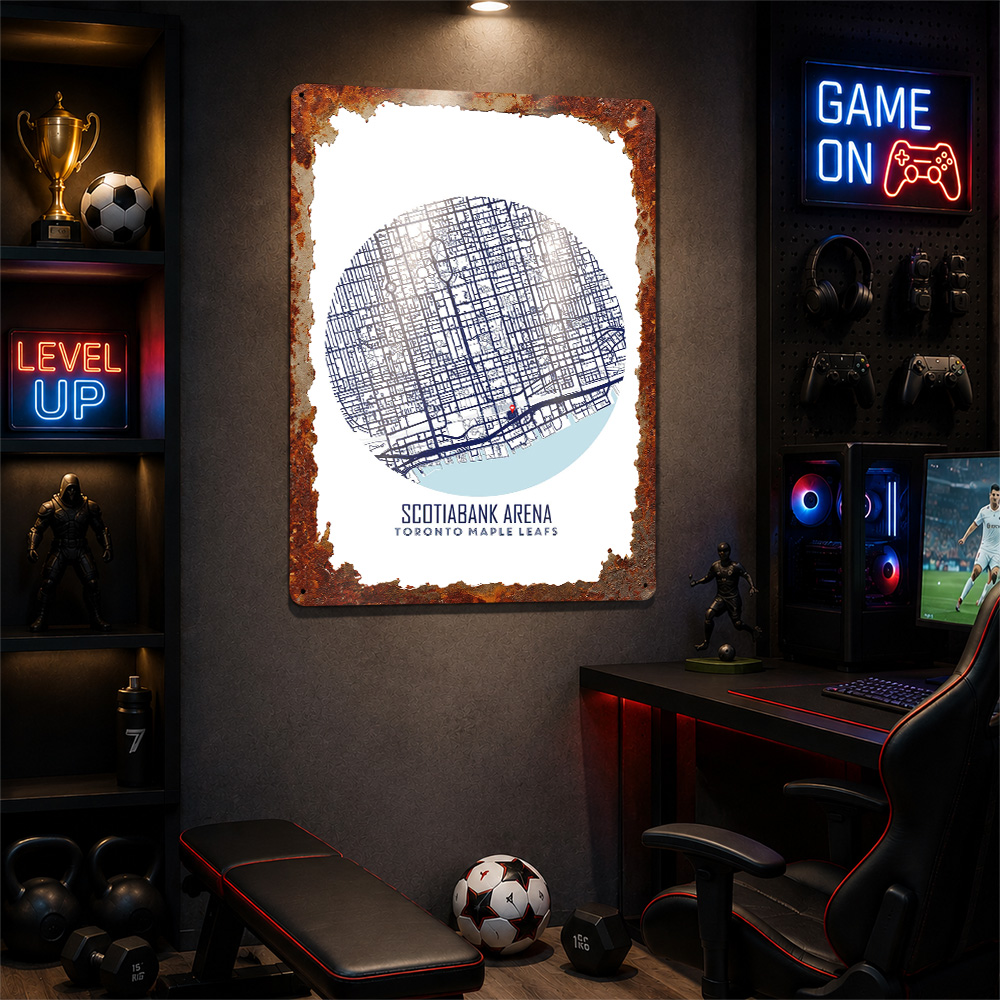 Mapa de la Arena Scotiabank, P - Custom Map Poster reseña y precio