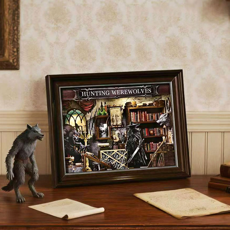 Kit de Bricolaje para Casa de  - Engraved Wood Frame reseña y precio