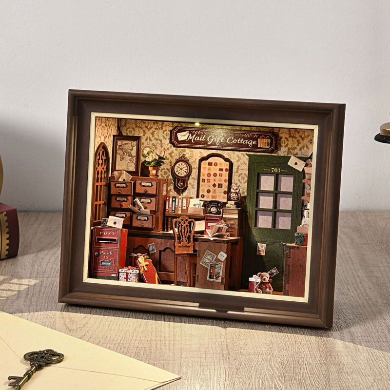 Kit de Bricolaje para Casa de  - Engraved Wood Frame reseña y precio