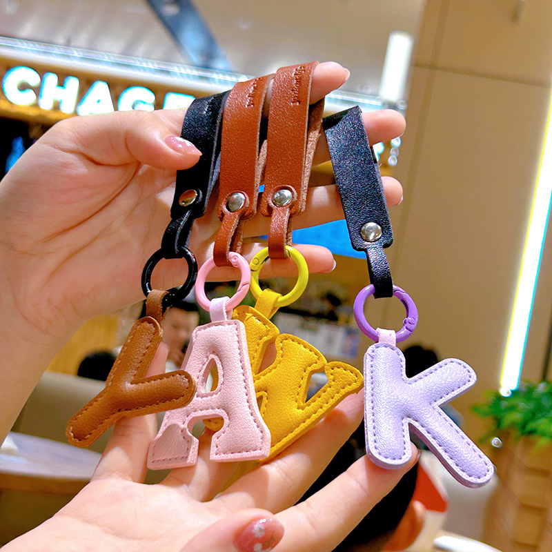 Llaveros creativos de cuero PU - Monogram Keychain Leather reseña y precio