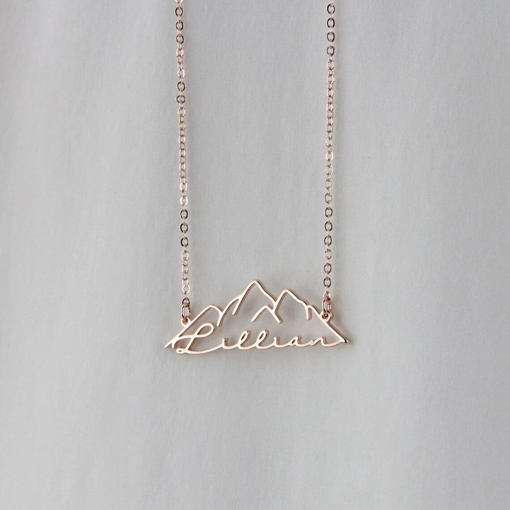 Collar con nombre personalizad - Birth Flower Necklace reseña y precio