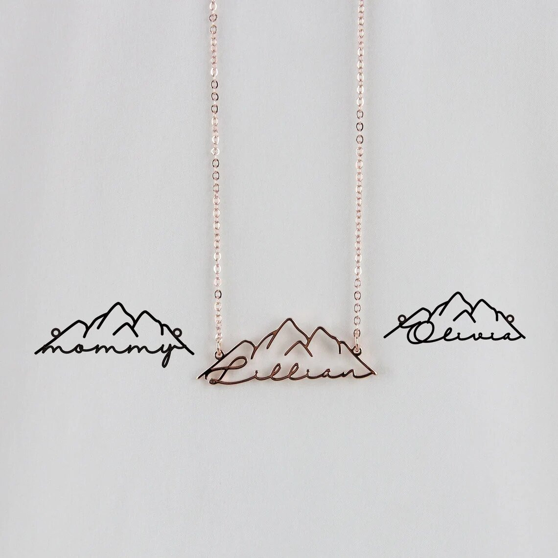 Collar con nombre personalizad - Birth Flower Necklace reseña y precio