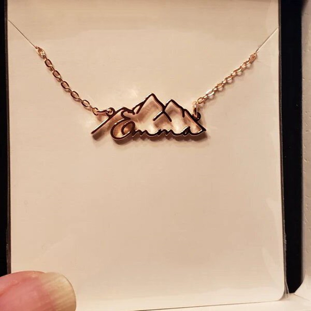 Collar con nombre personalizad - Birth Flower Necklace reseña y precio