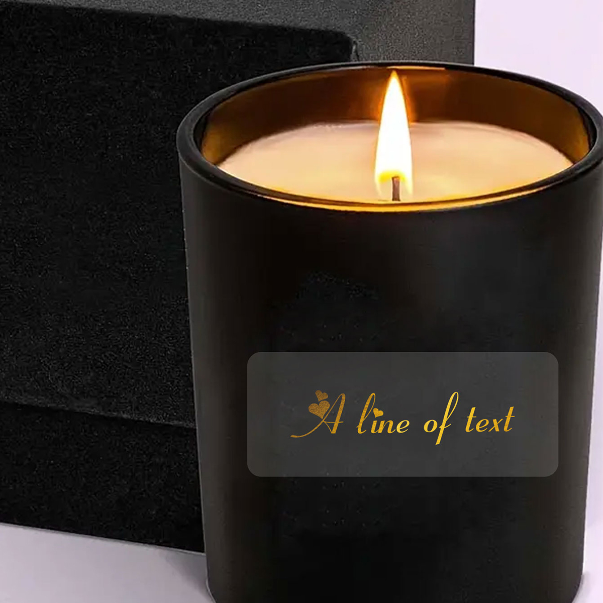 Pegatinas Rectangulares Transp - Personalised Candle Label reseña y precio