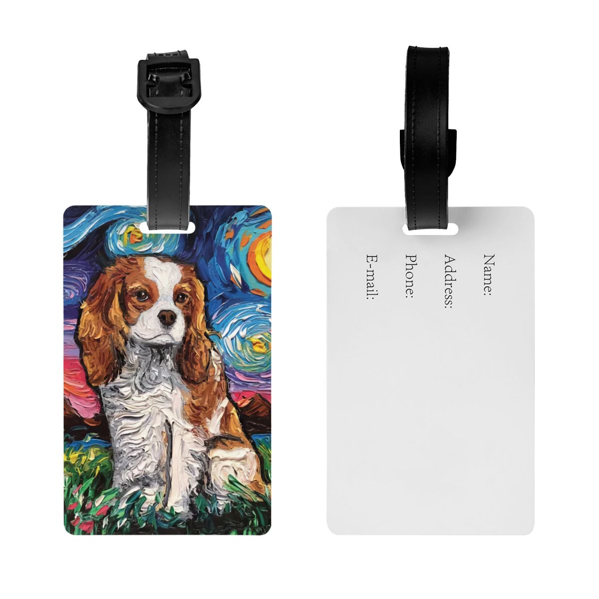 Etiqueta de equipaje artística - Pet Portrait Custom reseña y precio