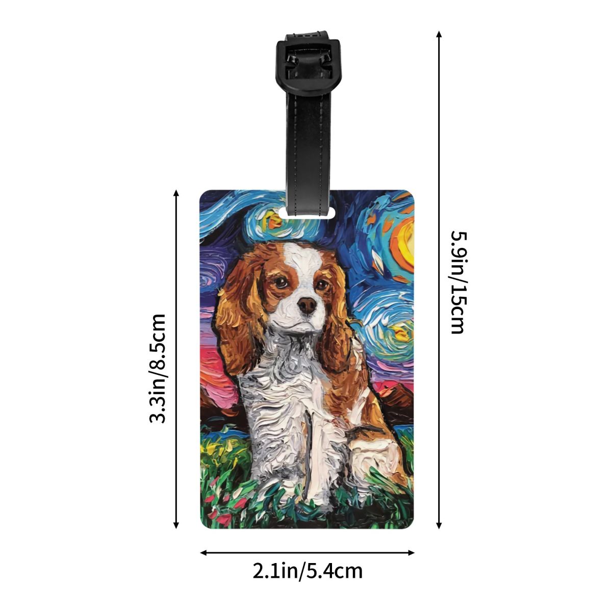 Etiqueta de equipaje artística - Pet Portrait Custom reseña y precio
