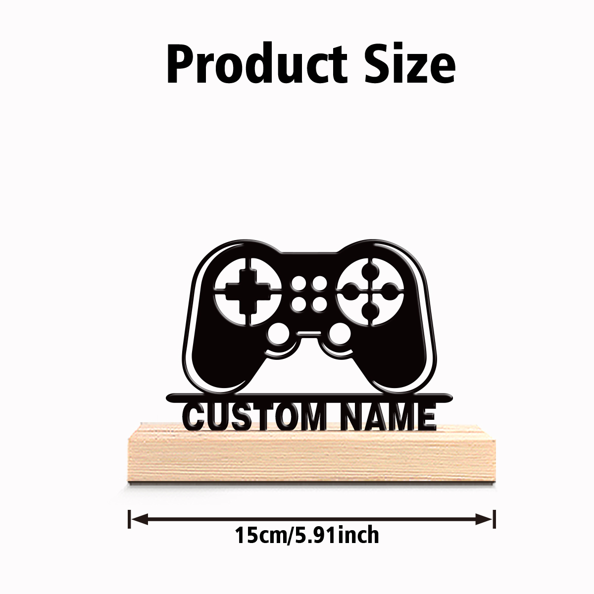 1 unidad de estatuas metálicas - Engraved Wood Frame reseña y precio