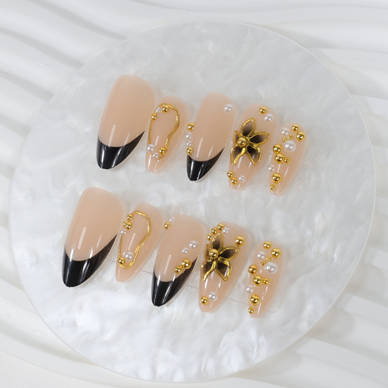 24 Uñas Postizas Largas en For - Pressed Flower Art reseña y precio