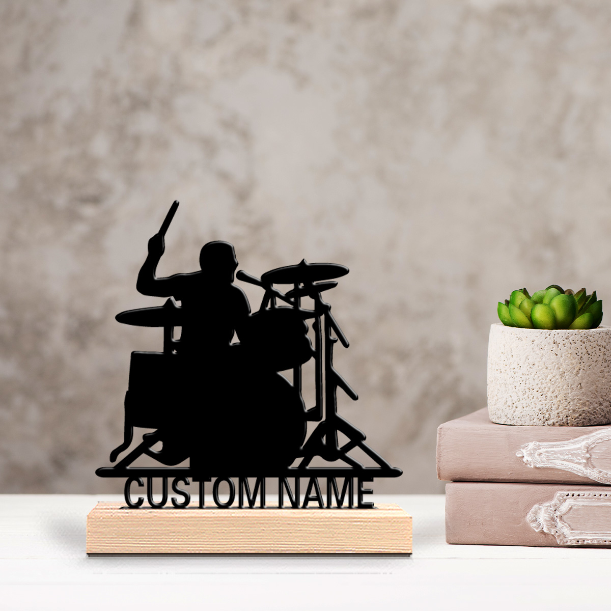 Estatuas de metal personalizad - Engraved Wood Frame reseña y precio