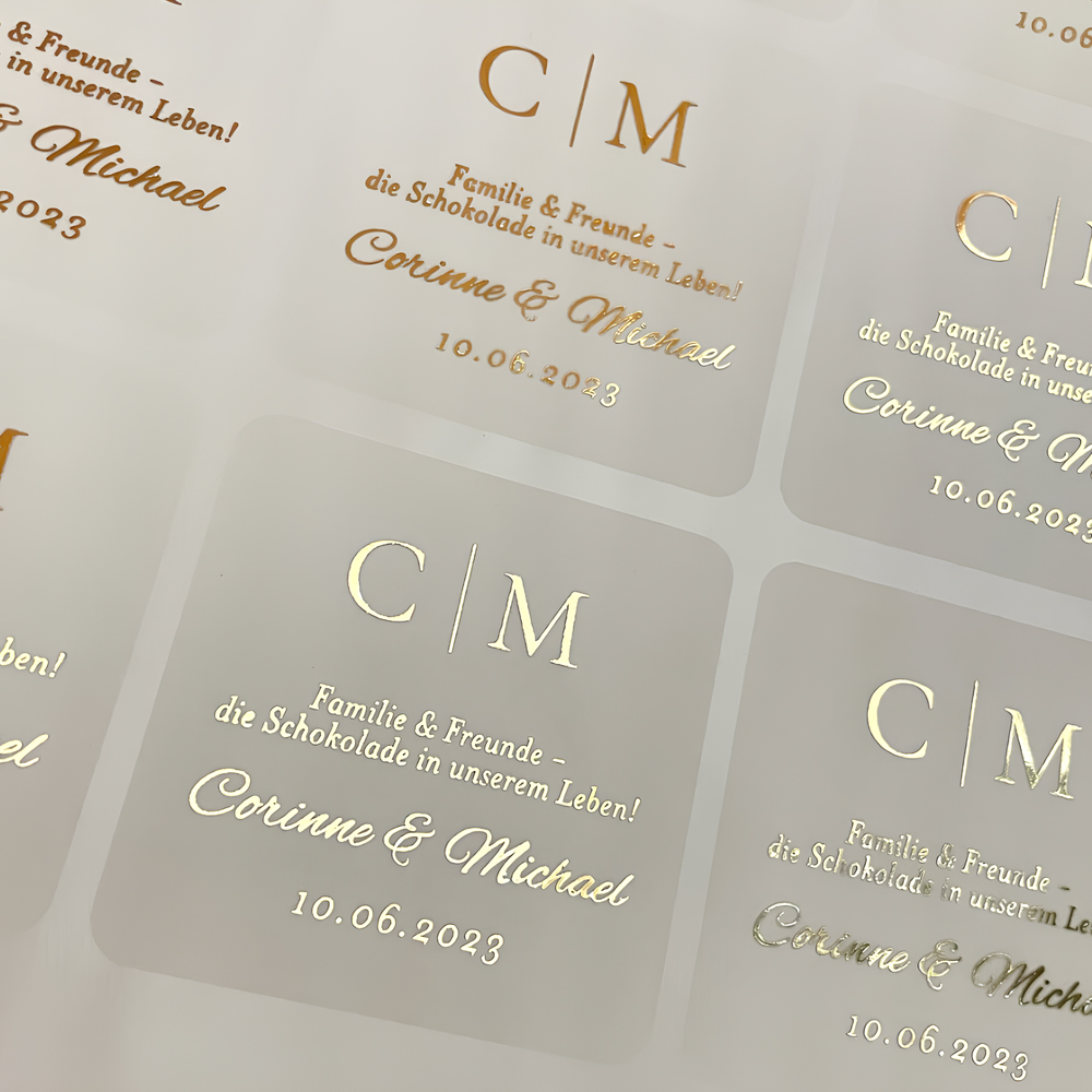 100 hojas de pegatinas persona - Personalised Candle Label reseña y precio