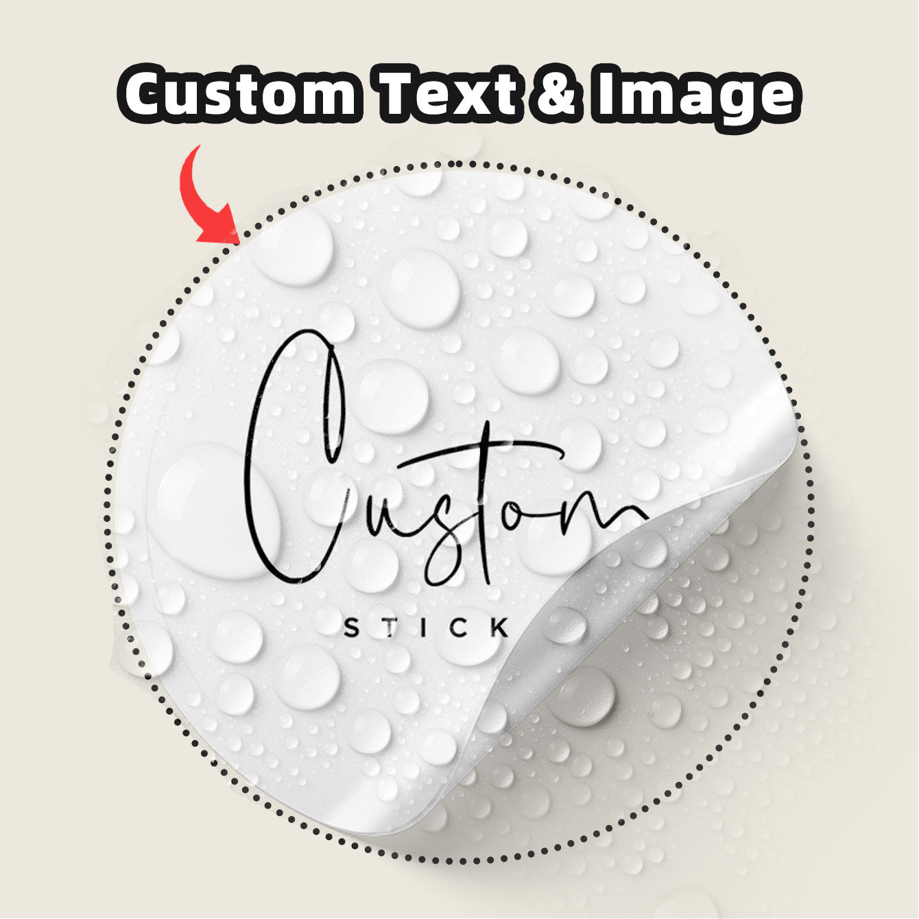 1-100 Uds. Pegatinas Redondas  - Personalised Candle Label reseña y precio