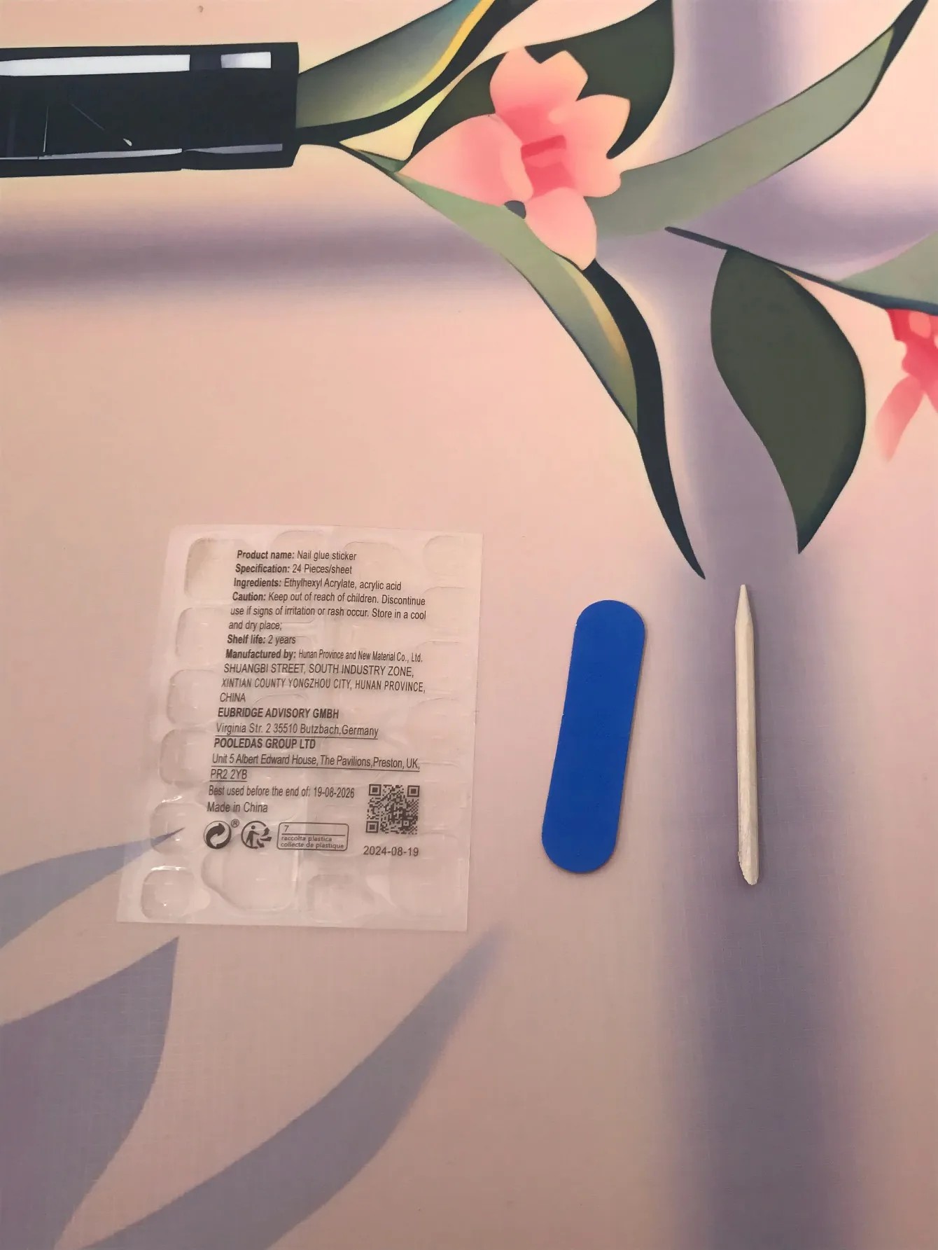 10 Uñas Postizas Cuadradas Hec - Pressed Flower Art reseña y precio