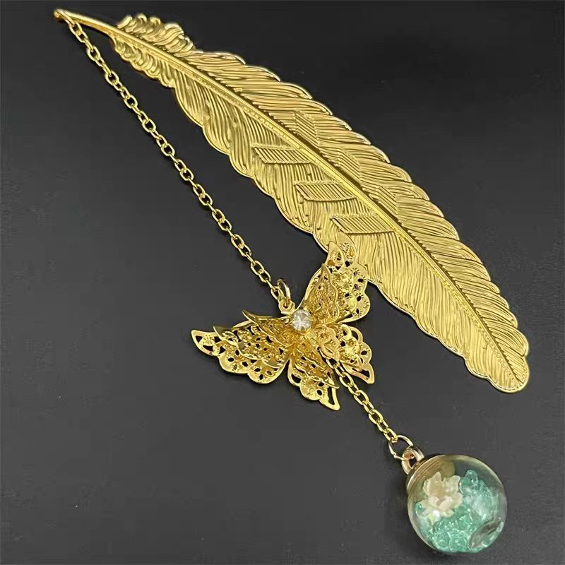 Marcapáginas de Metal con Plum - Dried Flower Bookmark reseña y precio