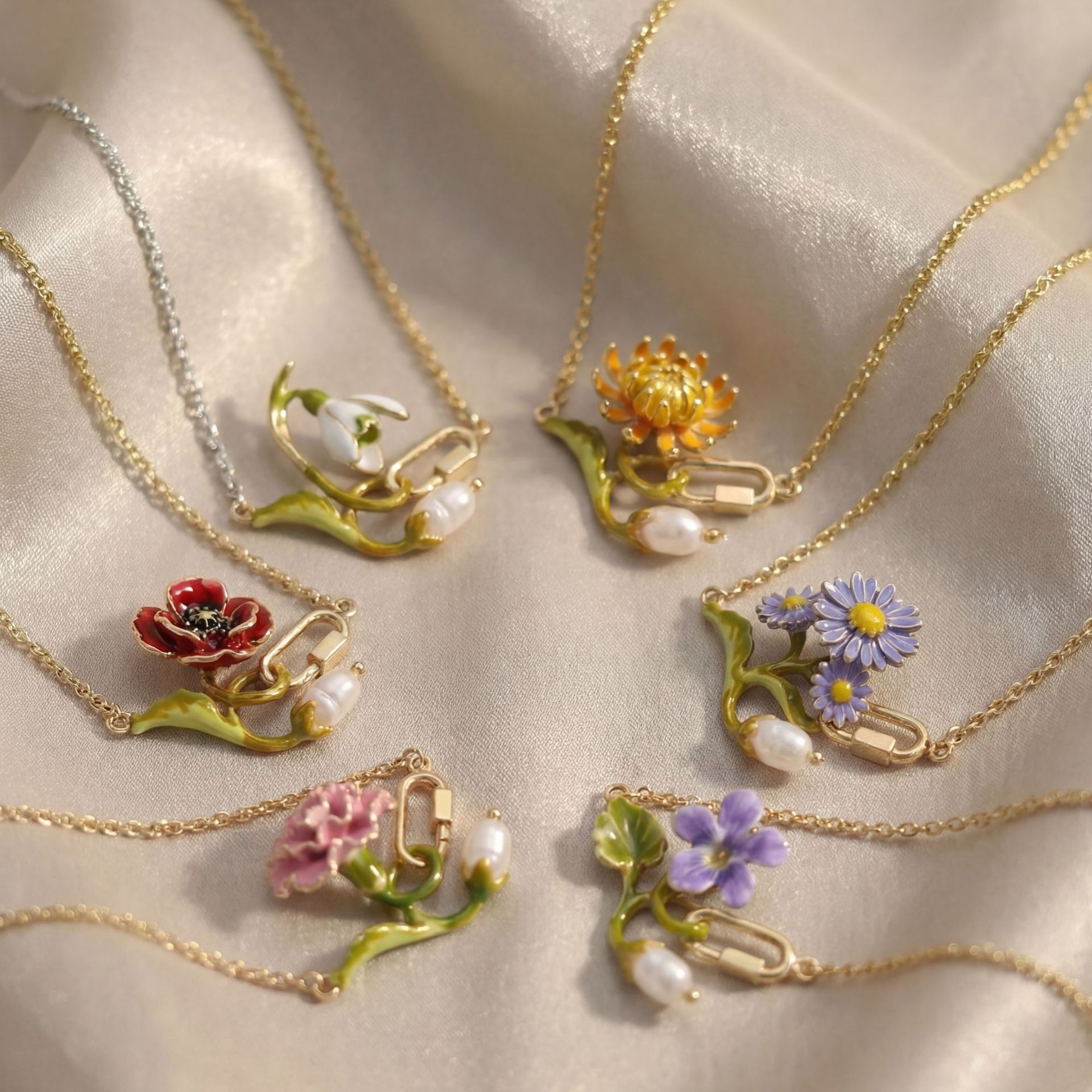Collar con Flor de Nacimiento  - Birth Flower Necklace reseña y precio