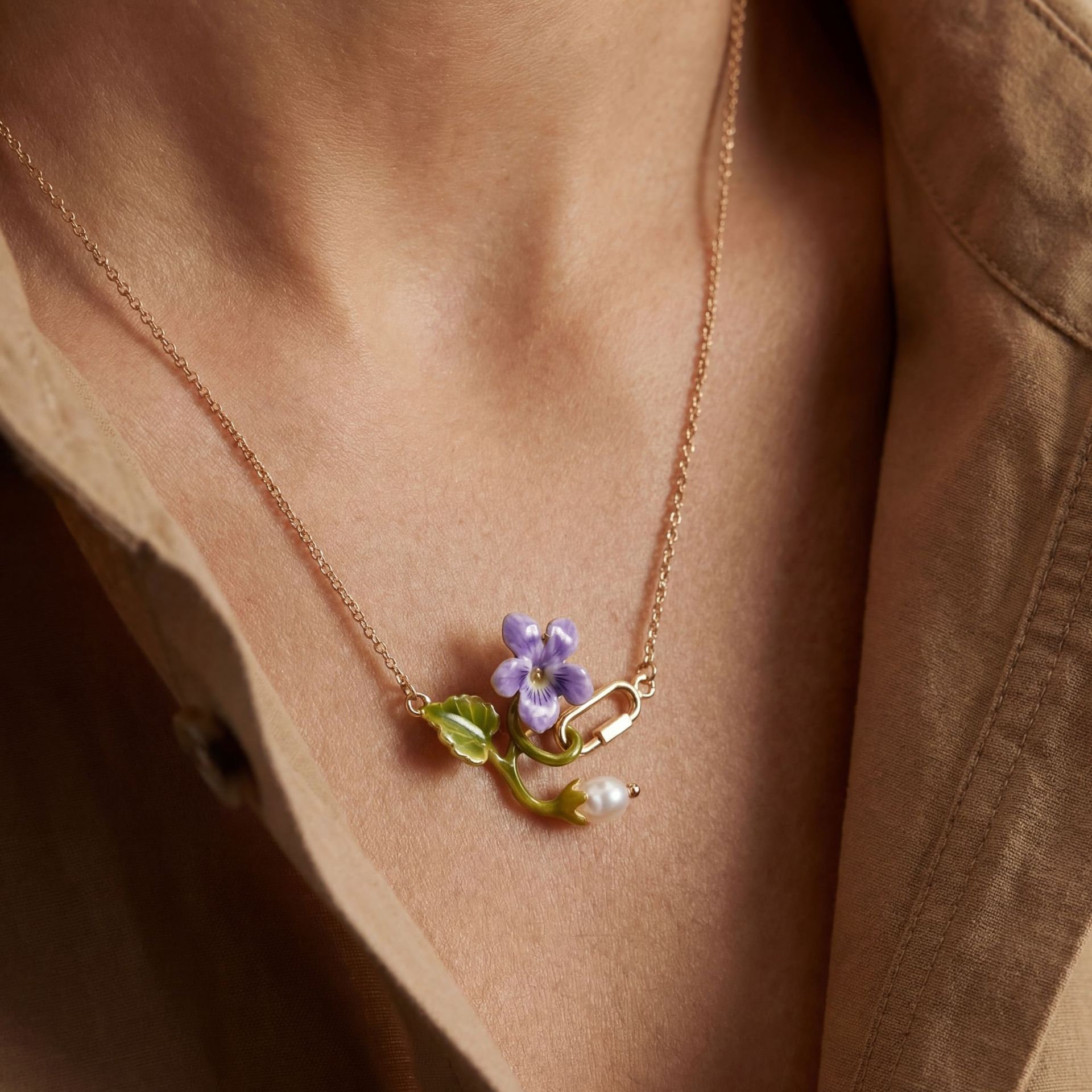 Collar con Flor de Nacimiento  - Birth Flower Necklace reseña y precio
