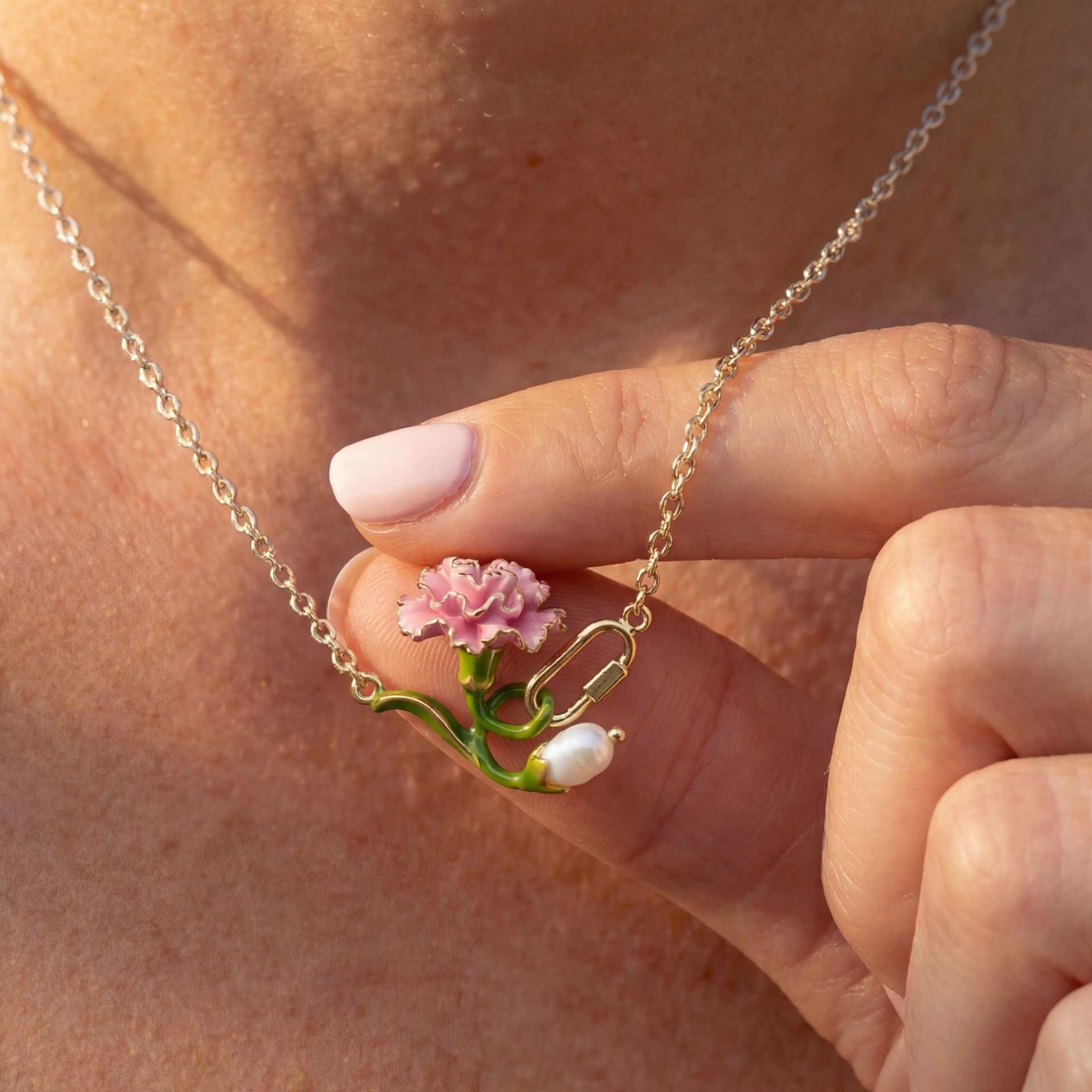 Collar con Flor de Nacimiento  - Birth Flower Necklace reseña y precio