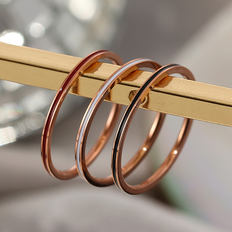 Anillo fino de 1mm de Color or - Initial Ring Custom reseña y precio