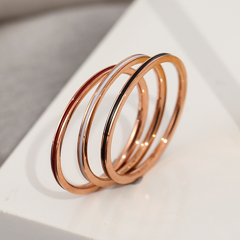 Anillo fino de 1mm de Color or - Initial Ring Custom reseña y precio