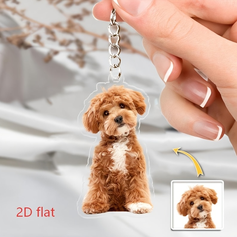 Llavero de acrílico personaliz - Pet Portrait Custom reseña y precio