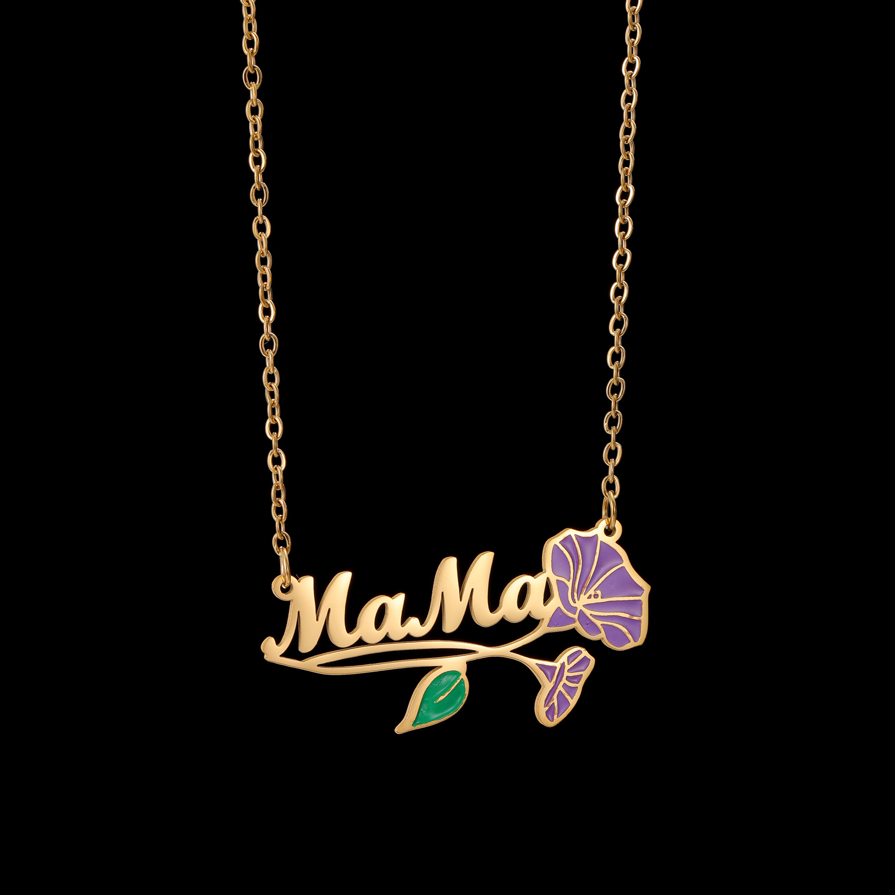 Acheerup-collar con nombre per - Birth Flower Necklace reseña y precio