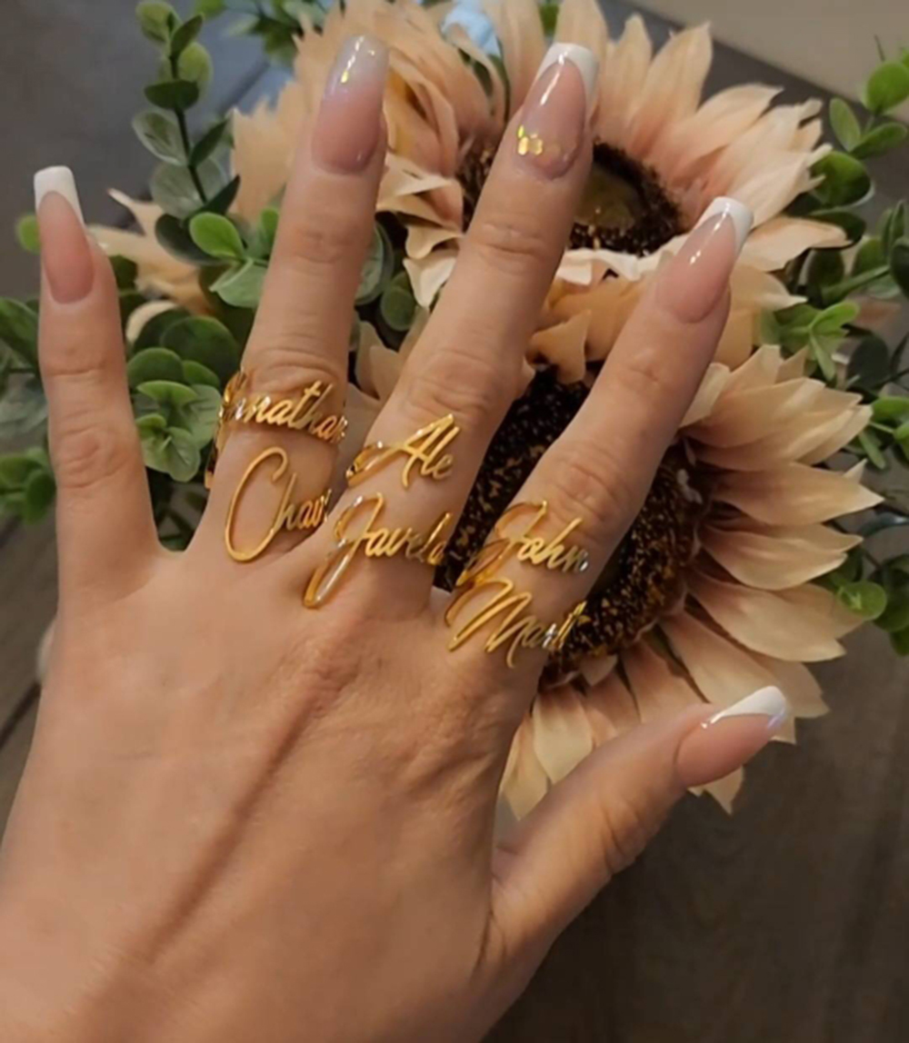 Anillo personalizado con nombr - Initial Ring Custom reseña y precio