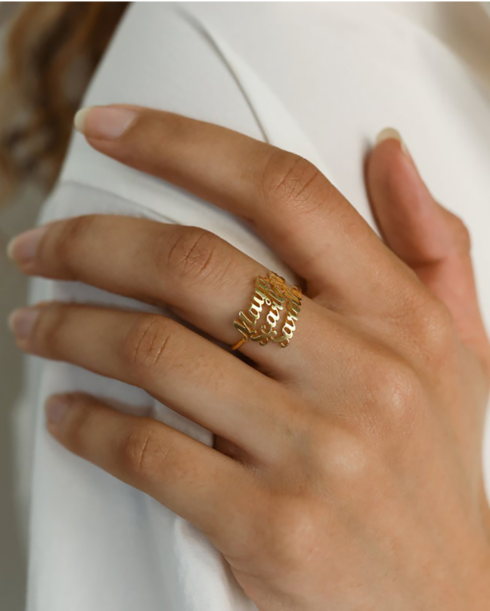 Anillo personalizado con nombr - Initial Ring Custom reseña y precio
